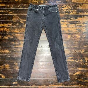 American Eagle washed black size 4 skinny stretchy jeans
